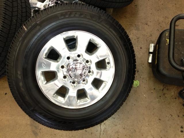 2011-2014 gmc sierra hd, denai hd p/u 18" oe wheels & tires