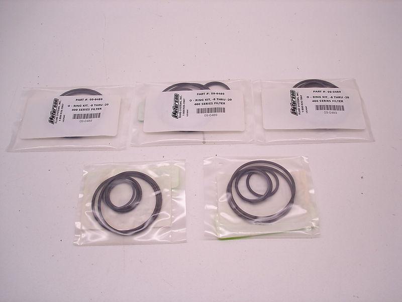5 new nascar peterson 400 series inline oil fuel filter rebuild kits -8 to -20an