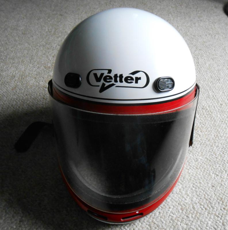 Vintage 80s bell rogue vetter  full face motorcycle helmet & visor- adult small