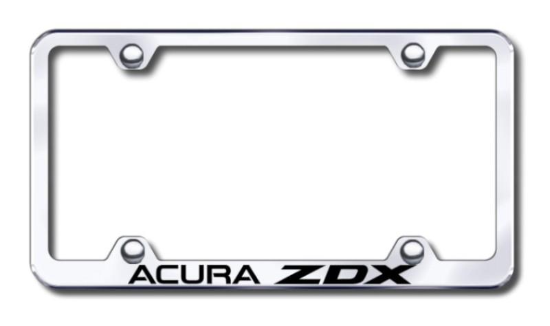 Acura zdx wide body engraved chrome license plate frame -metal lfw.azdx.ec made