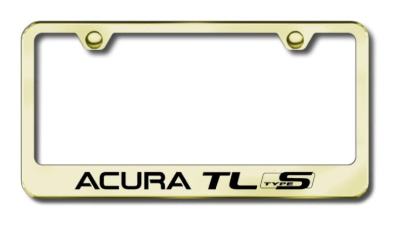 Acura tl type s engraved gold license plate frame -metal lf.atls.eg made in usa