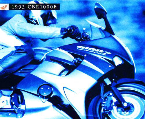 1993 honda cbr1000f motorcycle brochure-cbr1000-honda