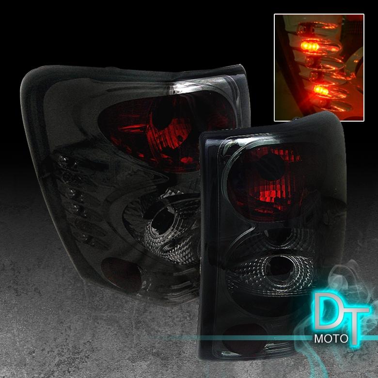 Smoked 99-04 jeep grand cherokee euro smoke altezza tail lights lamps left+right