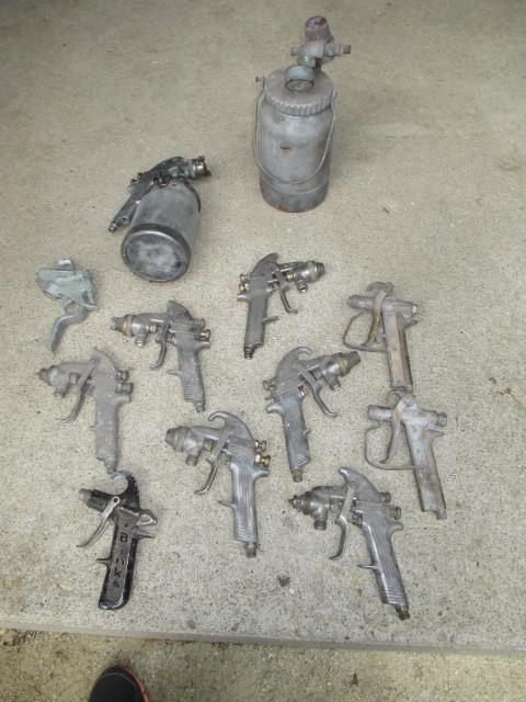 11 pieces huge lot of binks spray guns parts model 50 19 canister graco paint v8