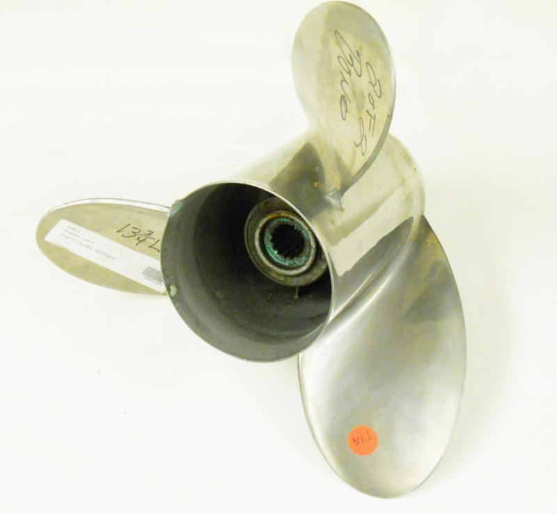 Quicksilver stainless propeller 13 3/4 x 23 pitch #4816547a4123p  left hand look