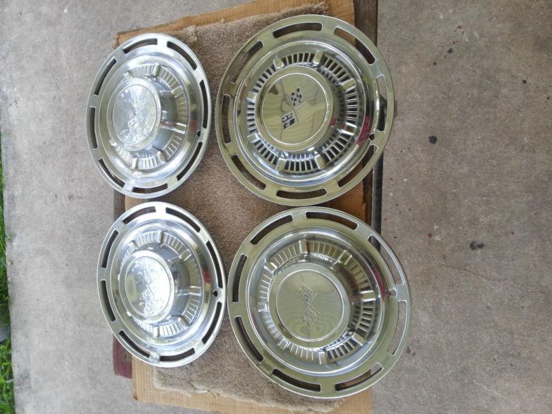 Late 1950's chevrolet hub caps 