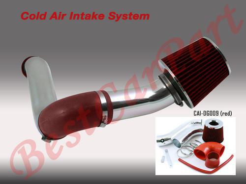 Bcp red 05-10 300/challenger v6 3.5l cold air intake induction kit + filter