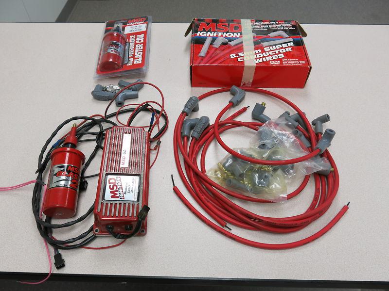 Msd 6a multiple spark discharge unit, blaster 2 & 3 coil (1 ea), 8.5mm wire set