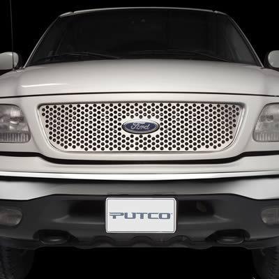 Putco 84129 grille insert main grille steel polished punch ford explorer