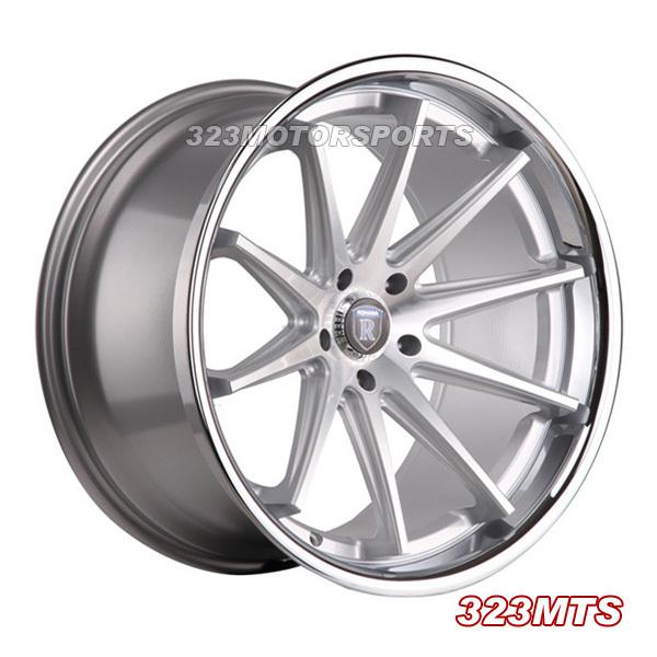 20"  rohana rc10 concave machined staggered wheels rims