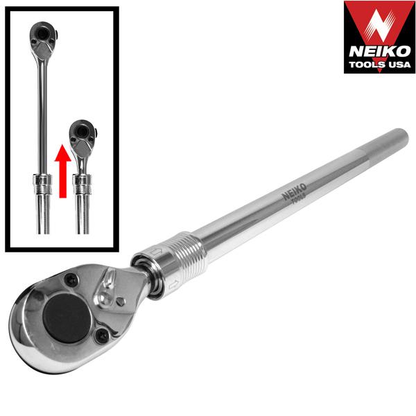 3/4" extendable telescopic ratchet wrench handle automotive tools wrenches set 