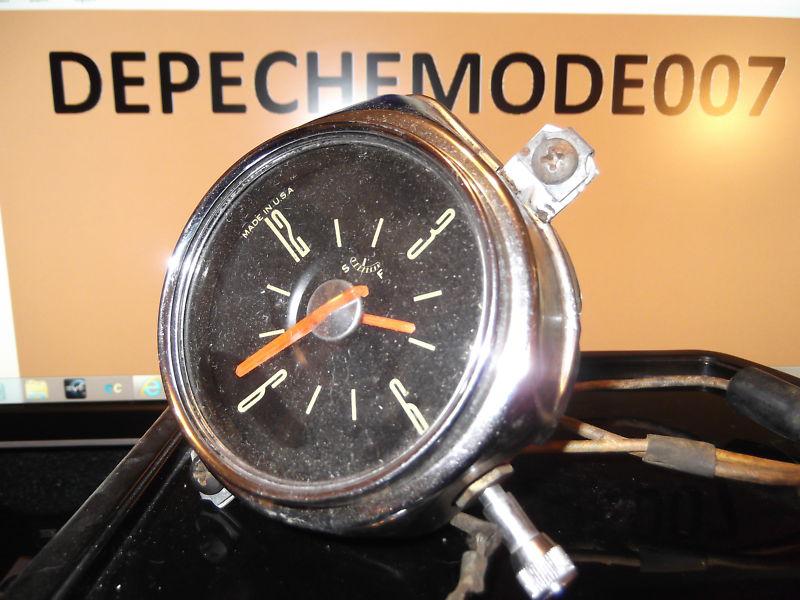 1949 1950 ford clock custom deluxe borg with bonus