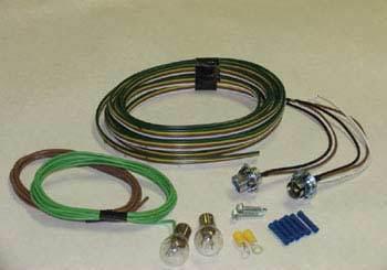 Blue ox bx8869 bulb & socket tail light wiring kit rv