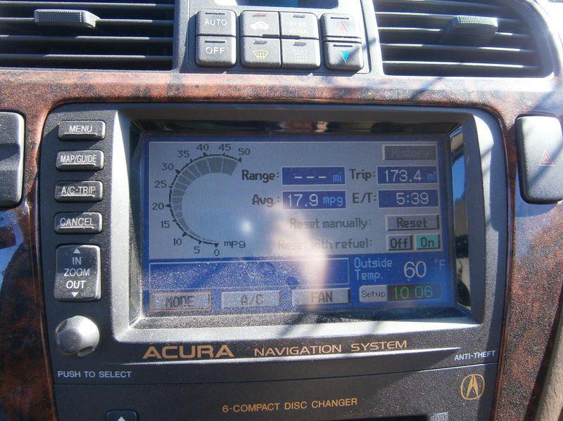 Acura mdx info/gps/tv screen display screen, w/navigation 01 02