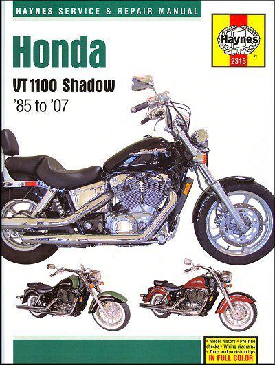 1985-2007 honda shadow vt 1100 spirit aero sabre manual