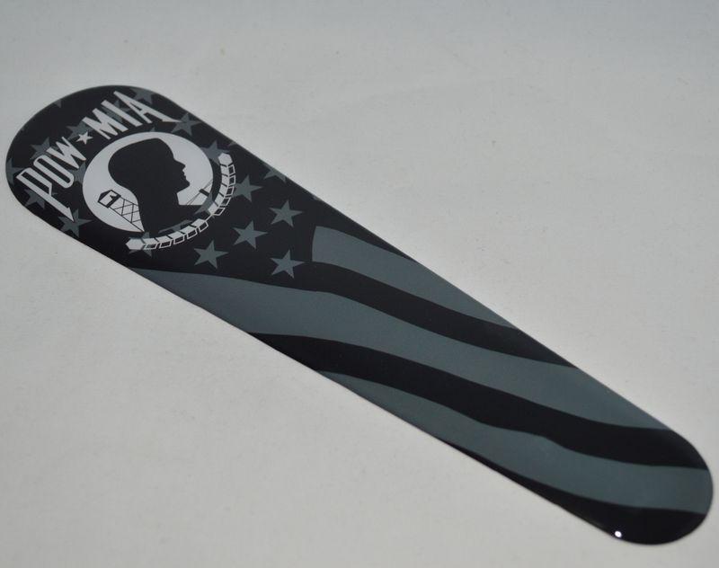 Custom "pow & flag" dash insert decal for 2008 - 2013 harley flhx street glide 