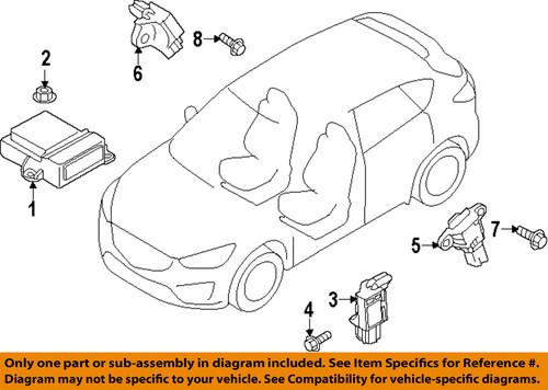 Mazda oem kd4557k1x air bag-front impact sensor