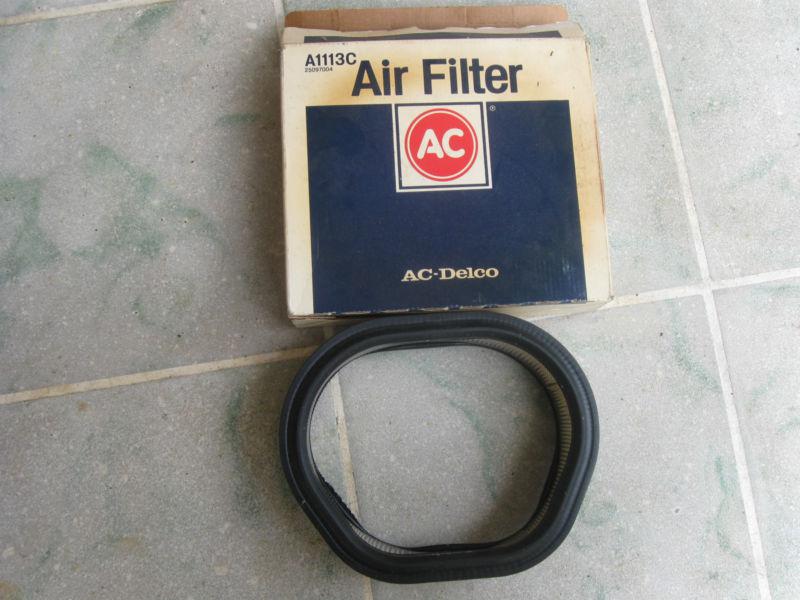 Nos  vintage ac delco hard body air filter  a1113c