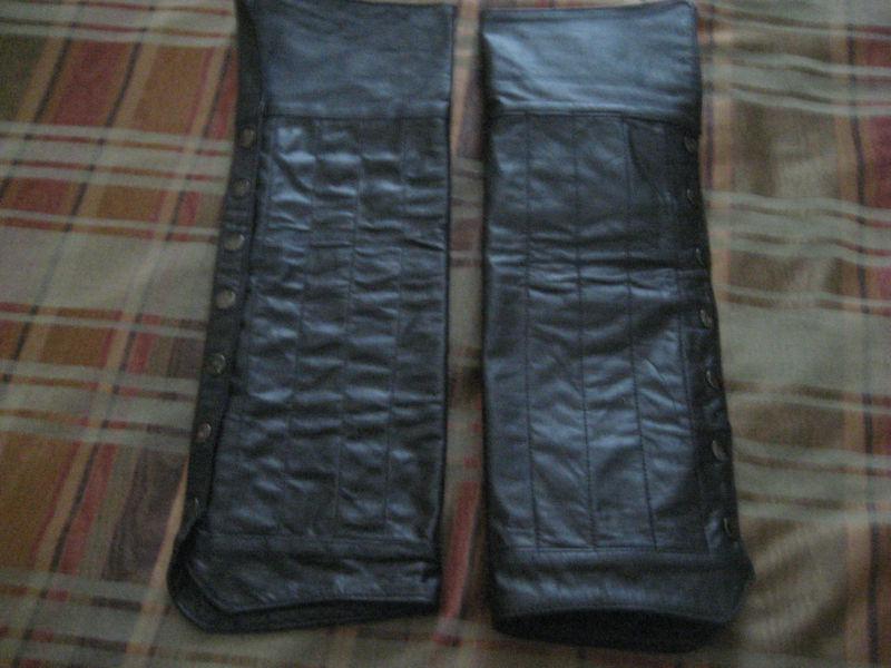 Leather half chaps leggins