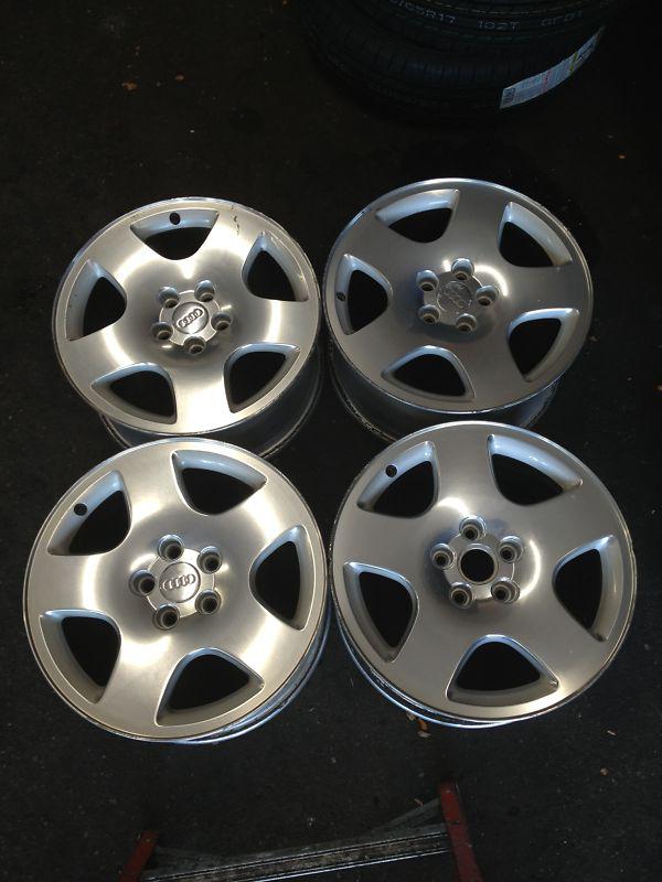 4 used audi a8 17-8 inc polished  rims  wheels  1997-03 holan#-58712 