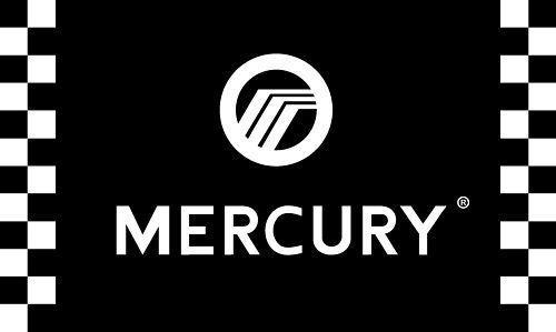 Mercury motors flag 3x5' checkered banner jx*