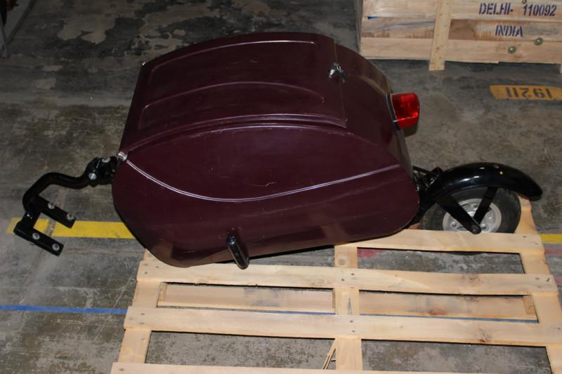 Red fiberglass piaggio vespa trailer 8 inch wheel scooter  