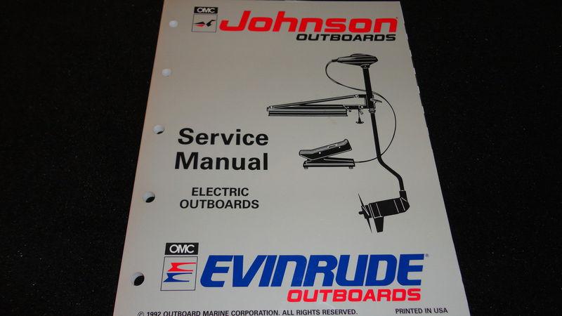 Used 1993 johnson evinrude outboards service manual electric outboards #508280