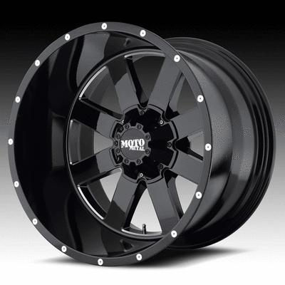 18" moto metal 962 black rims & 33x12.50x18 toyo open country mt tires wheels