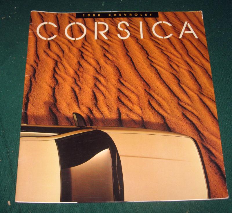 1988 chevy corsica introductory sales brochure; corsica lt sedan; 26 pgs