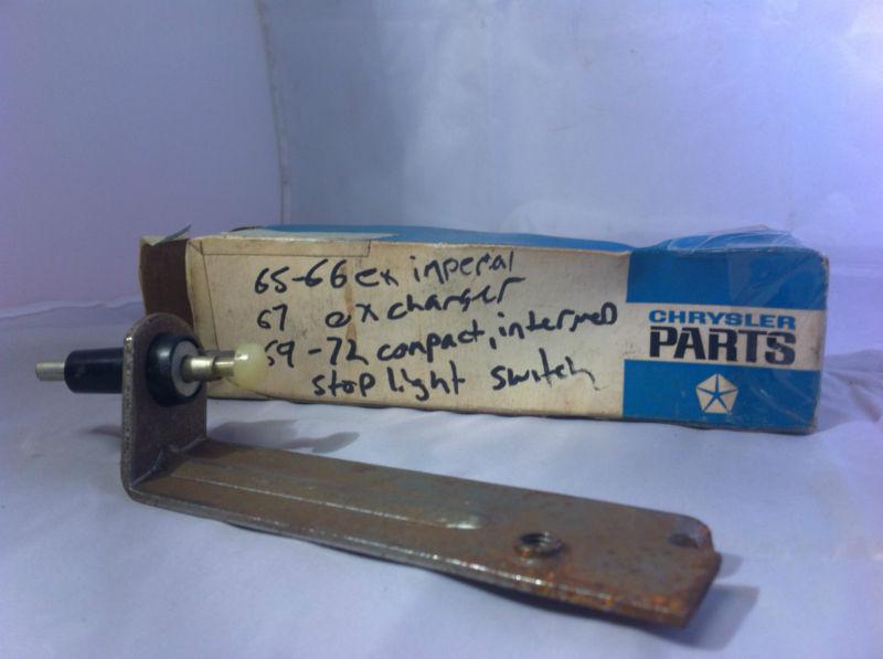 1965-1972 nos mopar stop light switch assy. pt#2496160 plymouth dodge chrysler