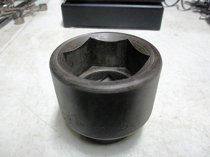 Williams 1" drive shallow 6 point impact 2-3/8" socket #7-676 made in usa