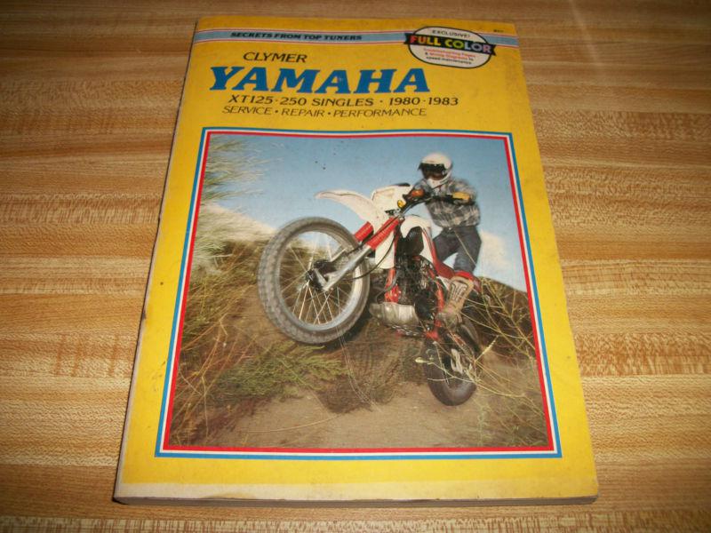   vintage antique clymers yamaha xt125-250  motorcycle service repair  manual  