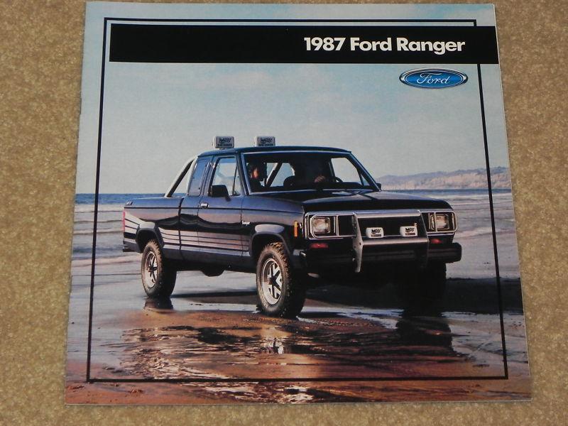 1987 ford ranger nos dealer sales brochure from my dealership. old original. 