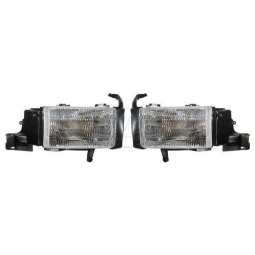Dodge ram pickup truck headlamps headlights left lh & right rh pair set