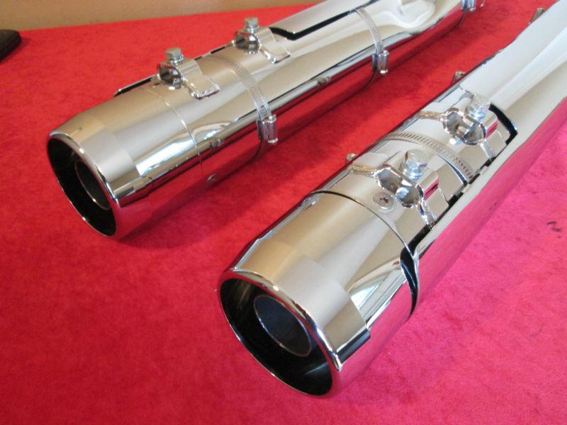 Oem 2008 harley touring screamin eagle cvo mufflers - catalyst - excellent