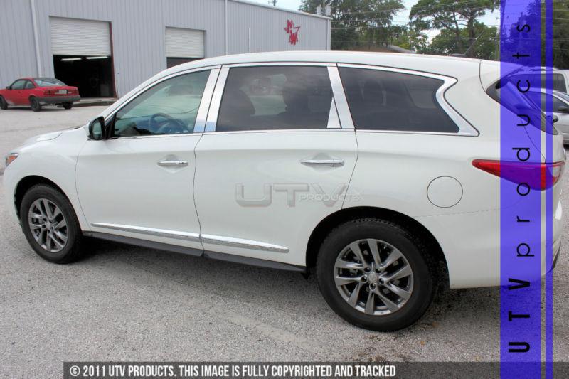 2013 infiniti jx35 8pc stainless steel chrome door pillars posts trim 