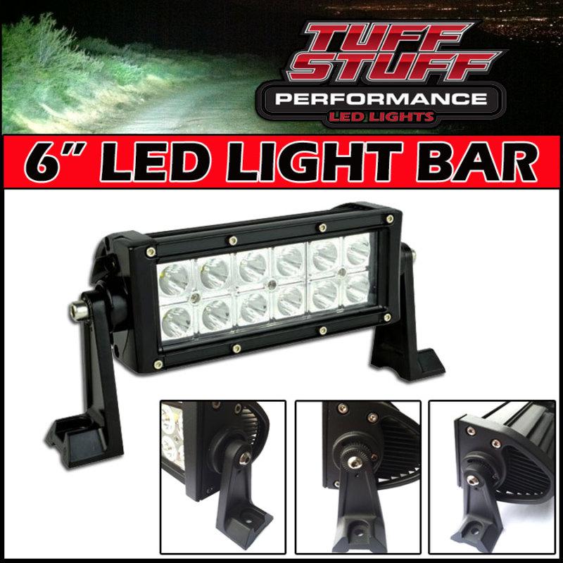 6" led- 7.5" off road led light bar flood/spot combo beam- 3w led-36w-2160 lumen