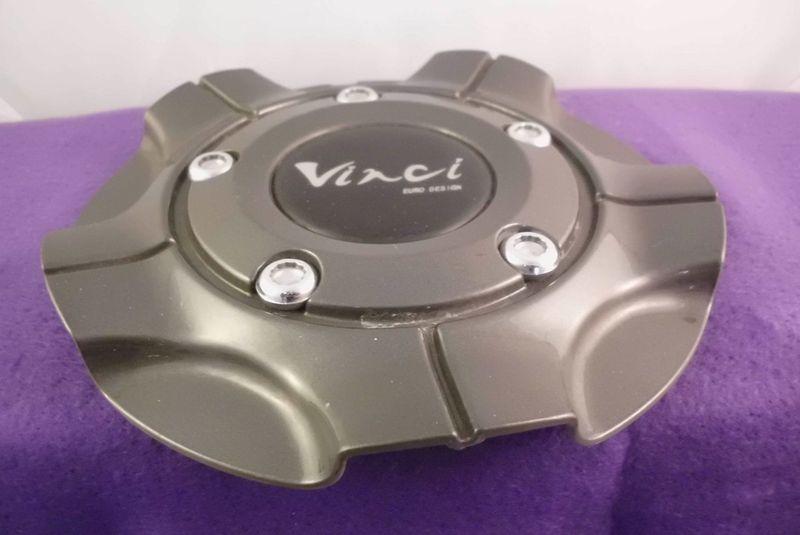 Vinci grey custom wheel center cap (set of 1) p/n # pca0290