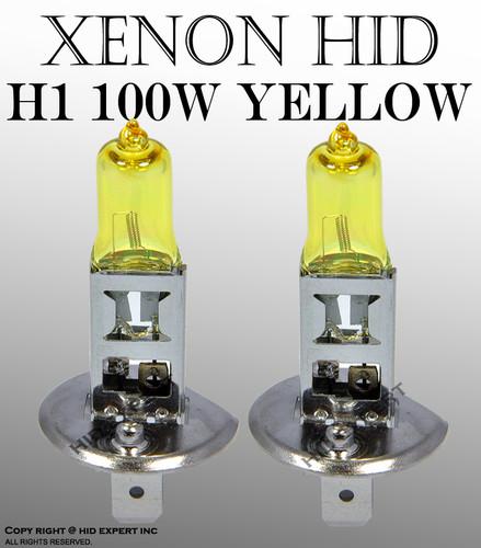 H1 100w 12v dot low beam universal direct fit xenon hid golden yellow bulbs bn5