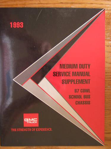 1993 gmc chevy medium truck sevice manual supplement original