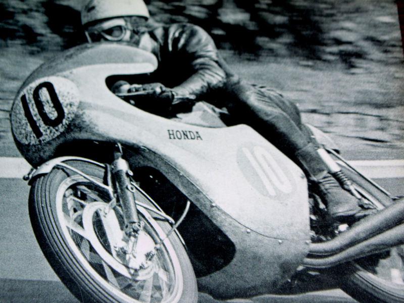 1966 honda road racing/jim redman 350 cc vintage ad-poster/print/sign-1965-1967
