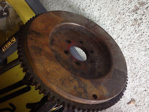 Atomic  foor flywheel ,good ring gear , off a cal-30 sailboat