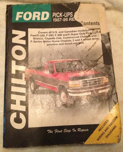 Chilton manual ford pick-ups 1987-96