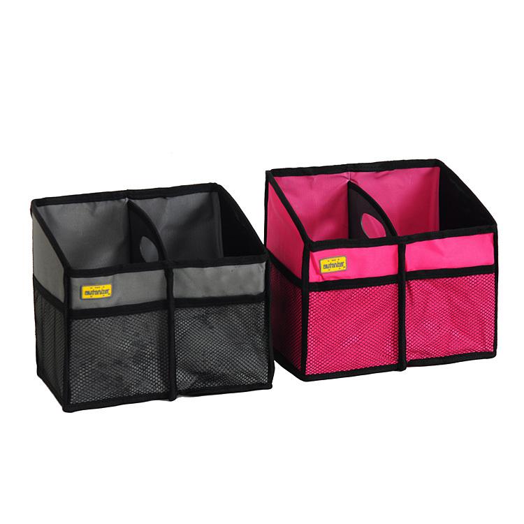 Multi colors portable & foldable organiser storage bag box chest for car auto
