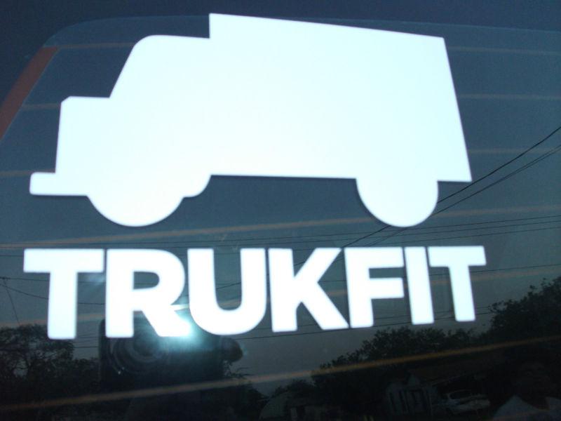 Truckfit car window,laptop,skateboard, sticker decal- x2