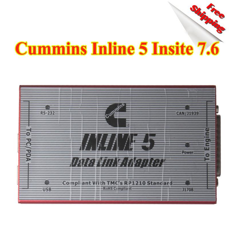Cummins inline 5 insite 7.6 data link adapter obd2 auto diag scanner j1939 j1708