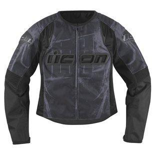 New icon women's overlord type 1 black motorcycle/street jacket size:xs-lg