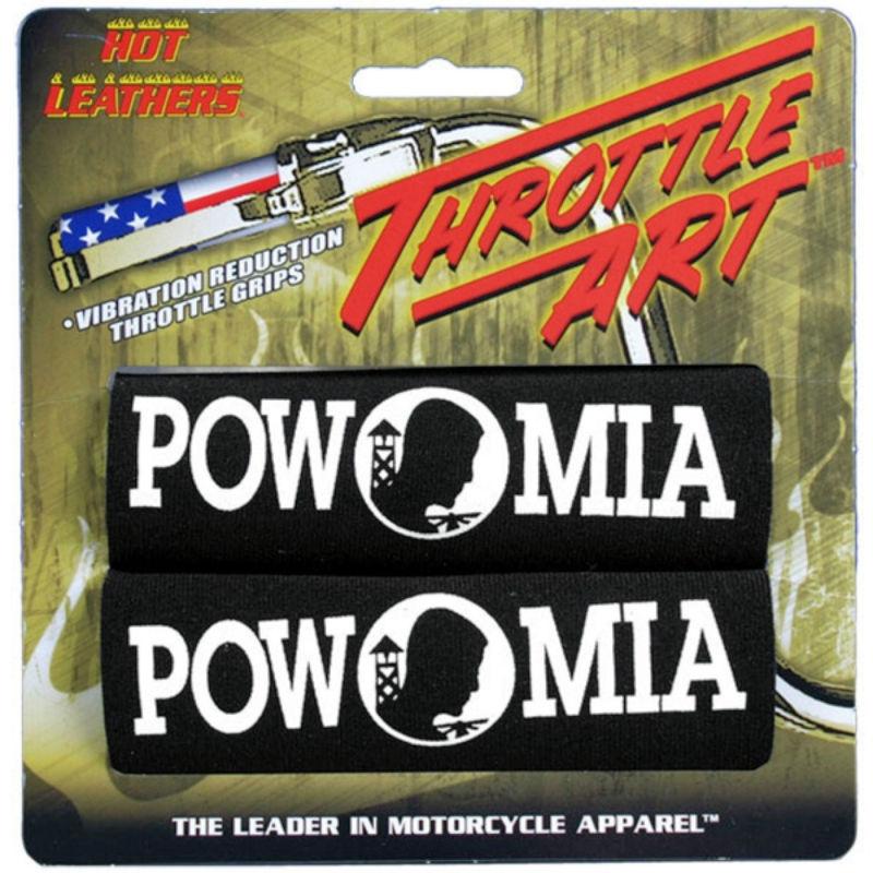 Throttle art pow mia motorcycle grip covers