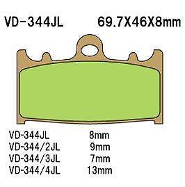 Vesrah vd-344jl sintered metallic brake pads front fits suzuki gsx-r250r 1989