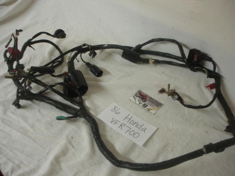 86-87 honda vfr-700 main wiring harness. good used oem